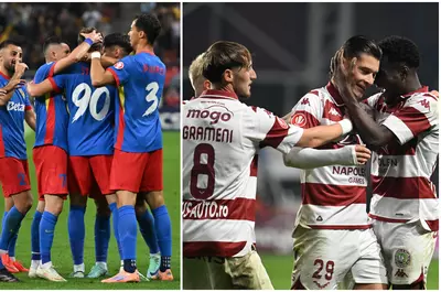 FCSB – Rapid, LIVE în etapa 13 din SuperLiga. Echipe de start, statistici OPTA, clasament și faze în timp real
