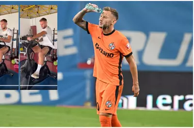 Imagini tari cu Denis Drăguș, vedeta FCSB, în sala de forță: „Animalul”.Exclusiv Video