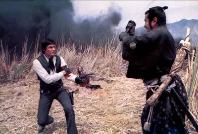 Soarele roşu - Alain Delon şi Toshiro Mifune
