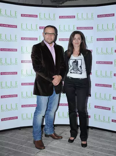 Ileana Raducanu, (Redactor Sef Elle Decoration ) si Cosmin (Cassa Loco)