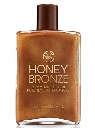 Ulei uscat strălucitor pentru corp, The Body Shop, Honey Bronze Shimmering Dry Oil, 99 lei