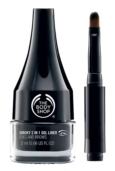 Tuș, The Body Shop, Smoky 2 in 1 Gel Eyeliner Black, 53 lei