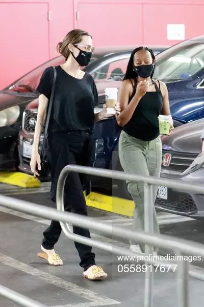 *EXCLUSIVE* Angelina Jolie goes shopping at Target with her family