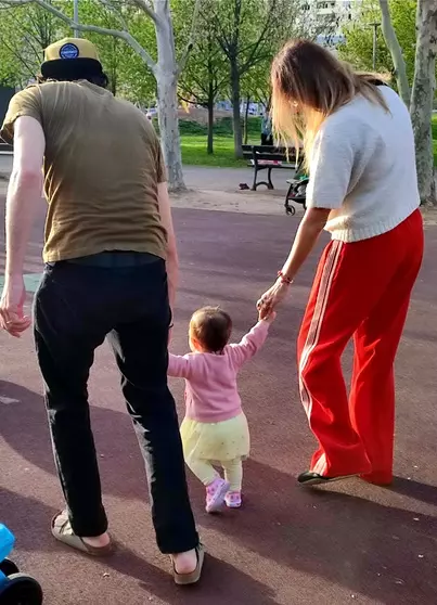 Anca Țurcașiu, fiul și nepoțica ei