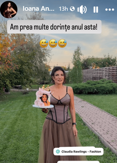 Ținuta purtată de Ioana Ginghină la petrecerea aniversară. Vedeta a împlinit 49 de ani și a petrecut alături de prieteni și familie