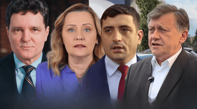 George Simion, lider detaşat în toate sondajele de până acum. Trei candidaţi se luptă pentru locul al doilea