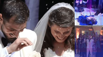 Imagini de senzaţie cu soacra mare dansând la nunta Kirei Hagi cu Thomas Ferfelis. A făcut spectacol pe ring, în timp ce Gigi Becali era total neimpresionat