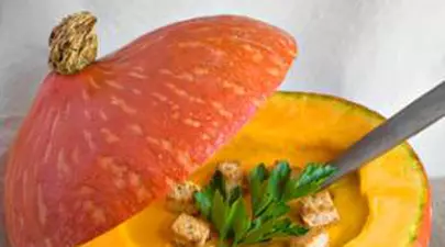 Supă de dovleac cu tofu
