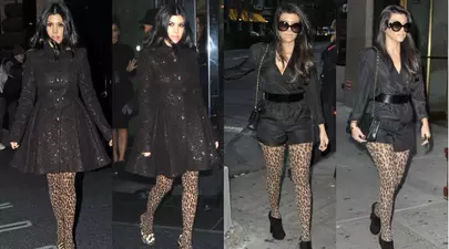 Kourtney Kardashian adoră dresurile animal print. Îţi plac?