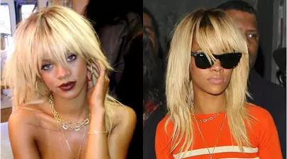Look excentric: Rihanna s-a vopsit blond platinat!
