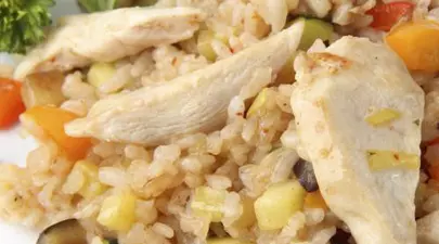 Friptură de porc cu orez