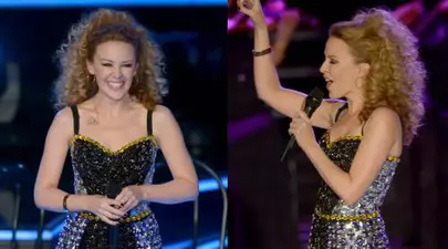 Poze: Kylie Minogue, sexy la X Factor Italia