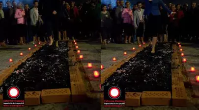 Mersul pe cărbuni încinşi vă scapă de temeri!