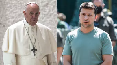 Papa Francisc l-a sunat pe Președintele Ucrainei, Volodimir Zelenski. Ce a vrut să-i spună personal