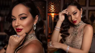 Vlăduța Lupău, transformată în „Diamond Girl” de hairstylistul Adrian Perjovschi