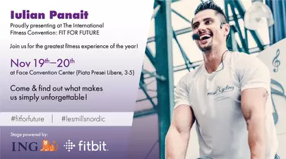 România în mișcare. Pe 19 și 20 noiembrie, peste 2.000 de pasionați ai mișcării se vor întâlni la Convenția Internațională de Fitness „FIT FOR FUTURE”
