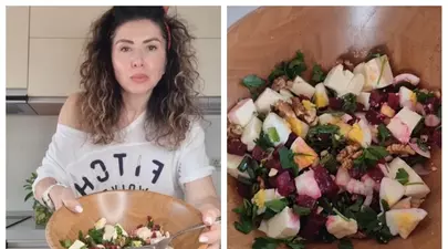 Salata dietetică de vară, cu carbohidrați și proteine, à la Carmen Brumă. „E foarte simplu de preparat!”