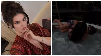 Cristina Ich, criticată după ce s-a filmat topless în jacuzzi cu fiul ei. Ce au observat internauții
