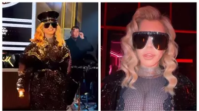 Loredana, apariție incendiară la un concert, în București: „Madonna de România” / Video