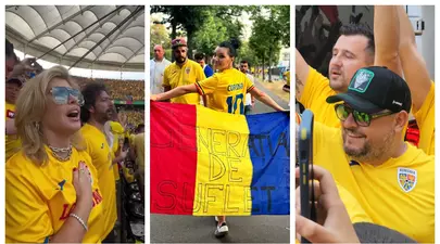 Cum au susținut vedetele România în meciul cu Slovacia. Fiica lui Smiley, imagine emoționantă cu tricolorul