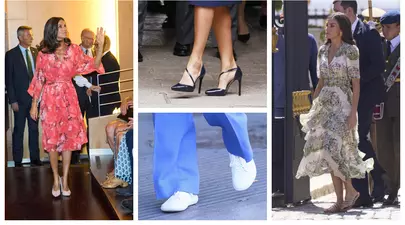 Colecția impresionantă de încălțăminte a Reginei Letizia a Spaniei. De la papuci la espadrile, la adidași și tocuri / Galerie foto