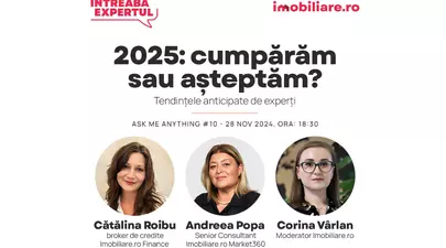 Cumpărăm o locuință sau mai așteptăm? Află cum folosești în 2025 tendințele pieței în avantajul tău dintr-un webinar gratuit