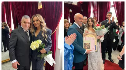 Fiul lui Leonard Doroftei s-a însurat. Ținuta superbă cu care Monica Doroftei a atras toate privirile