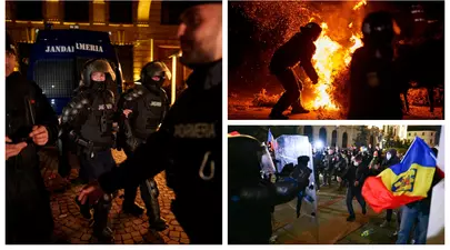 Proteste violente la BEC după invalidarea candidaturii lui Călin Georgescu. O jurnalistă a fost lovită, iar autovehiculul unui post tv a fost răsturnat