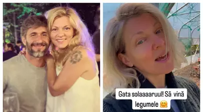 Dana Nălbaru a pregătit solarul pentru răsaduri. „Să vină legumele! M-au ajutat și copiii!” Cum l-a surprins pe Dragoș Bucur lucrând pământul