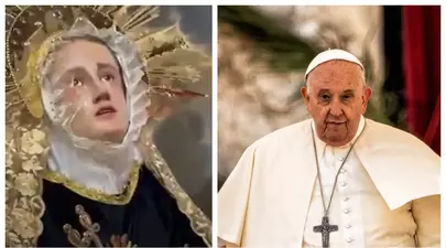 O statuie a Fecioarei Maria a lăcrimat înainte de moartea Papei Francisc. Filmarea, realizată în Vinerea Mare, a devenit virală