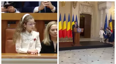 Aheea, fiica lui Nicușor Dan, i-a întrerupt discursul de la Palatul Cotroceni. Cum a răspuns președintele