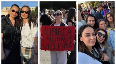 Delia, Irina Rimes, Adda și Theo Rose, printre vedetele care au participat la protestul din Piața Victoriei, după moartea Teodorei Marcu