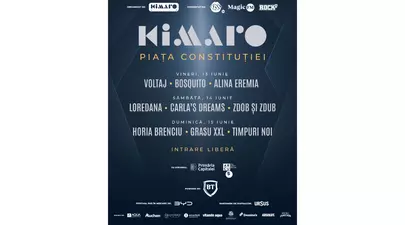 KIMARO FESTIVAL 2025 începe vineri. Ne vedem în Piața Constituției! Trei zile. Trei radiouri. Trei scene. Și voi!