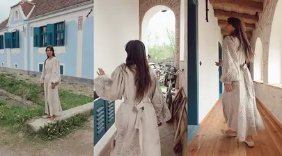Dana Rogoz, imagini noi din casa de la Viscri: „Mai avem de lucru”