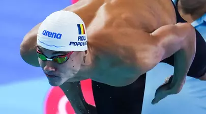 David Popovici, campion mondial la 100 m liber, la Singapore. Românul a înregistrat o nouă reușită