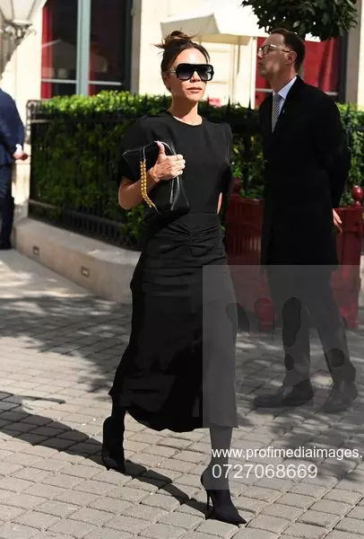 Victoria Beckham Leaving Her Hotel During Paris Fashion Week