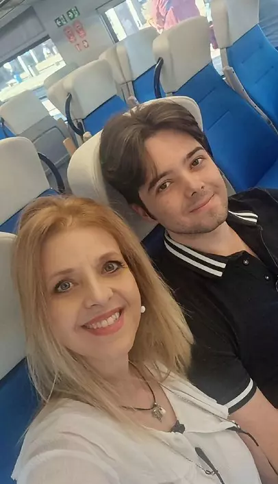 Bianca Brad cu fiul Luca