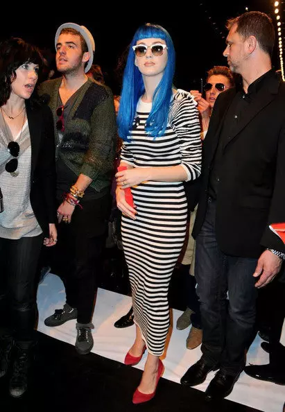 Katy Perry, la prezentarea Jean-Charles de Castelbajac