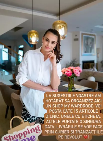 Anca Serea vinde haine