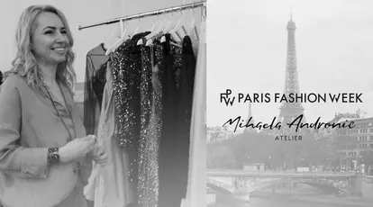 Mihaela Andronic a prezentat colecția "Ethereal Shadows", la Paris Fashion Week