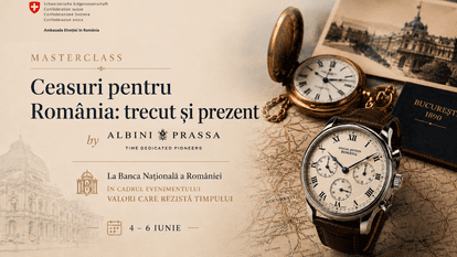 Povestea ceasurilor create pentru România, spusă la BNR în cadrul masterclass-ului Albini Prassa
