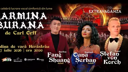 CARMINA BURANA – cu tenorul Ştefan von Korch în linia solistică - în premieră în aer liber în Bucureşti, pe 17 iulie 2026 la Grădina de Vară Herăstrău