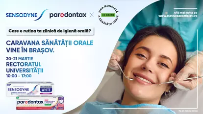 Haleon România aduce Caravana Sănătății Orale în orașul tău. Anul acesta celebrăm Ziua Mondială a Sănătății Orale la Brașov