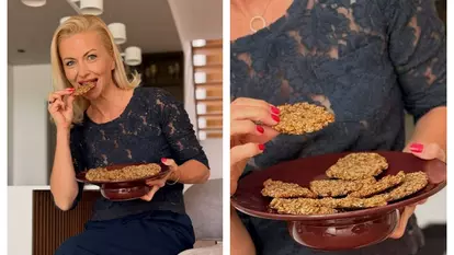 Elwira Petre a dezvăluit rețeta ei de biscuiți sănătoși cu banane și ovăz, fără zahăr adăugat