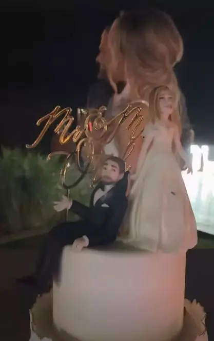 detaliu tort nunta dani
