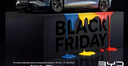 BYD lansează prima campanie de Black Friday în România: avans 0% la leasing și încărcări gratuite pentru până la 15.000 km/an