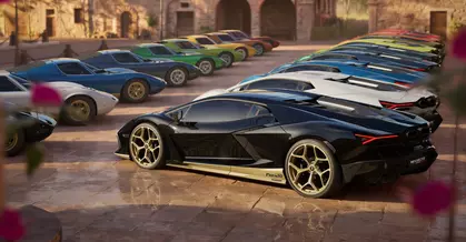 Prima sportivă cu motor central a mărcii, omagiată de noua ediție limitată Lamborghini Revuelto Miura 60° Hommage