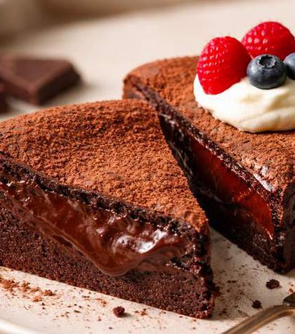 Prăjitură fără făină cu ciocolată și ouă: super cremoasă, gata în 25 de minute