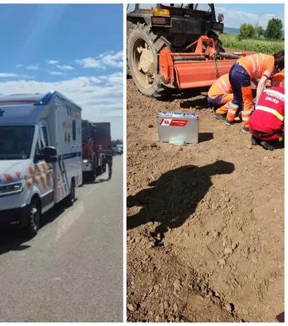 Detalii despre femeia de 30 de ani care a murit după ce a fost prinsă în freza unui tractor. Ce s-a întâmplat în primele minute de la APELUL 112 și ce au descoperit anchetatorii LA FAȚA LOCULUI: "Ar fi căzut în..."