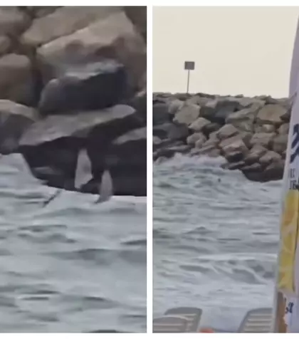VIDEO Mărturia salvamarului care a fost ÎN MIJLOCUL INTERVENȚIEI de la Costinești. Detalii tulburătoare despre DRONA observată în mare lângă stabilopozi:"Poate să fie un pericol oricând. Este încărcată cu..."